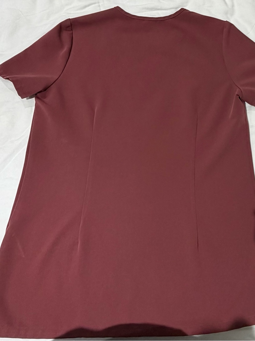 Figs Women's Catarina Scrub Top (Dark Cherry) - Picture 2 of 2